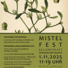 MISTELFEST am Samstag, 1. November 2025 in Hofheim am Taunus